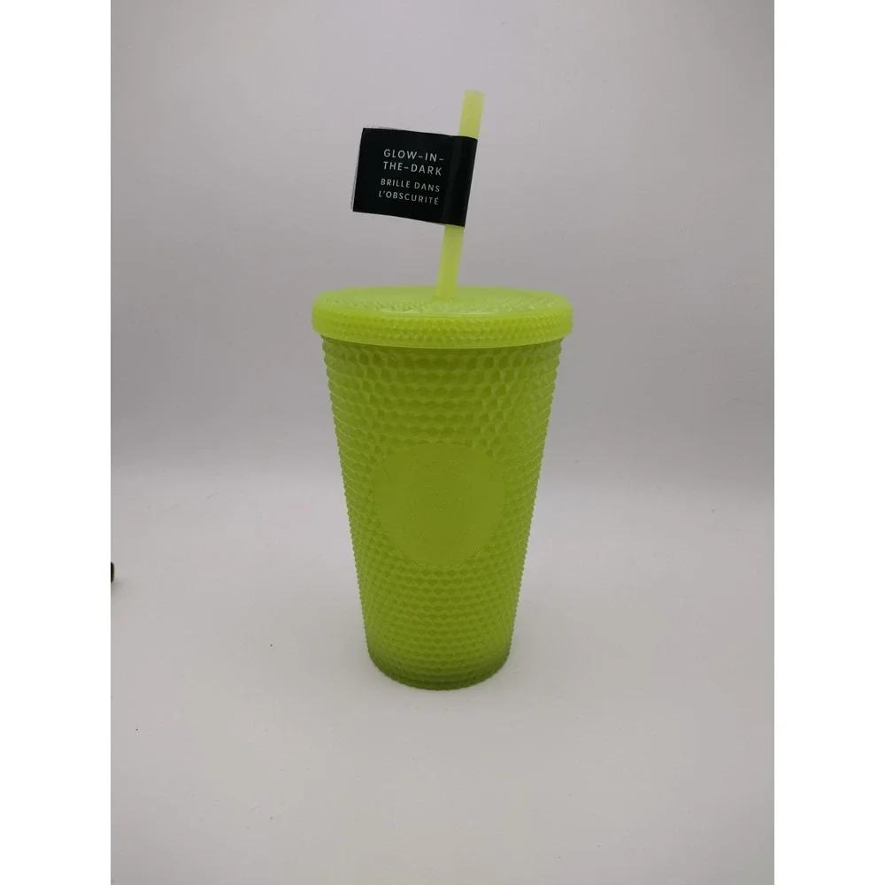 Starbucks 2022 Lemongrass Glow In The Dark Venti Studded Tumbler Halloween 16oz